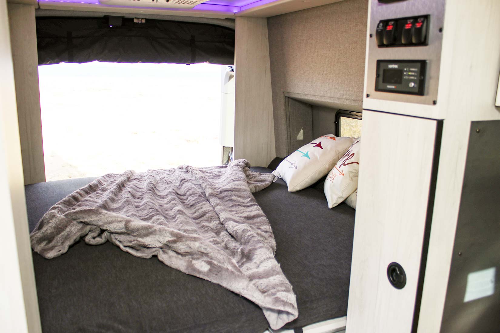 Bedroom space in an Antero van